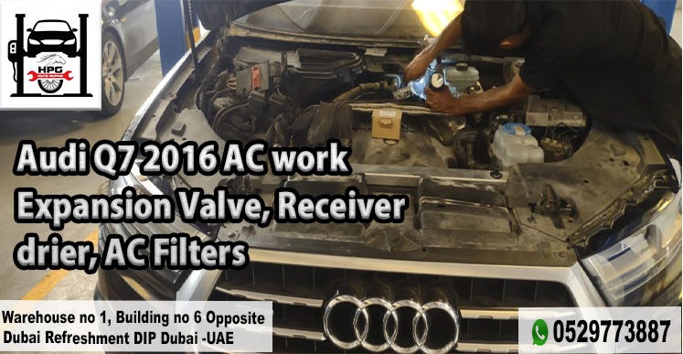 Audi Q7 2016 AC Work, Expansion Valve, Receiver Drier, AC Filters